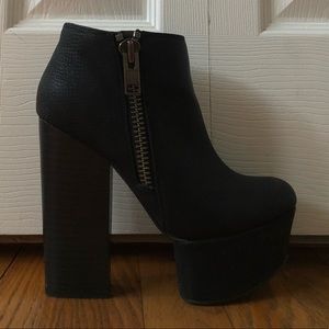 ASOS Black chunky platform heels